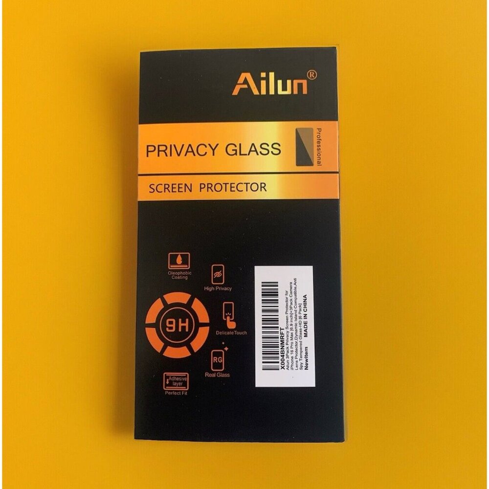 iPhone 16 Pro Max 6.9 Inch Privacy (3 Pack) & Camera Lens Protector (3 Pack)